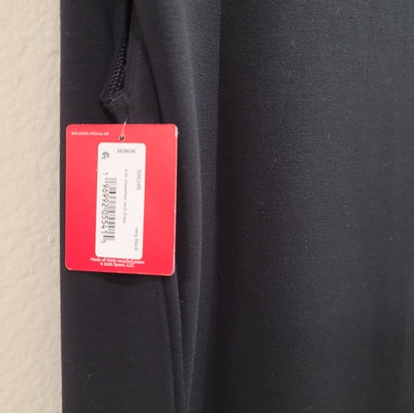 NWT SPANX Air Essentials Belted Tie Waist Tank Dress Black M - Picture 8 of 11